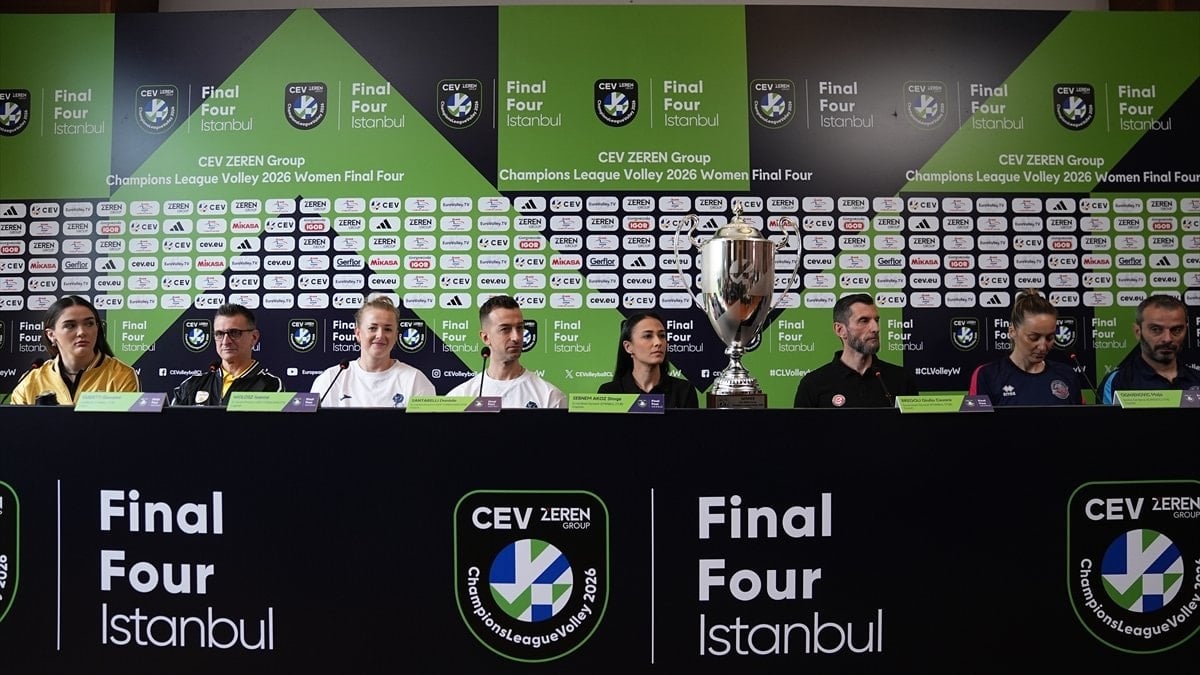 CEV Şampiyonlar Ligi Dörtlü Finali öncesi basın toplantısı düzenlendi